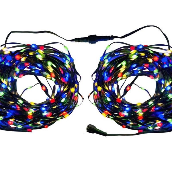 Living Accents Celebrations Gold LED Micro Multicolored 200 ct String Christmas Lights 33 ft. RBC200WWMU2A